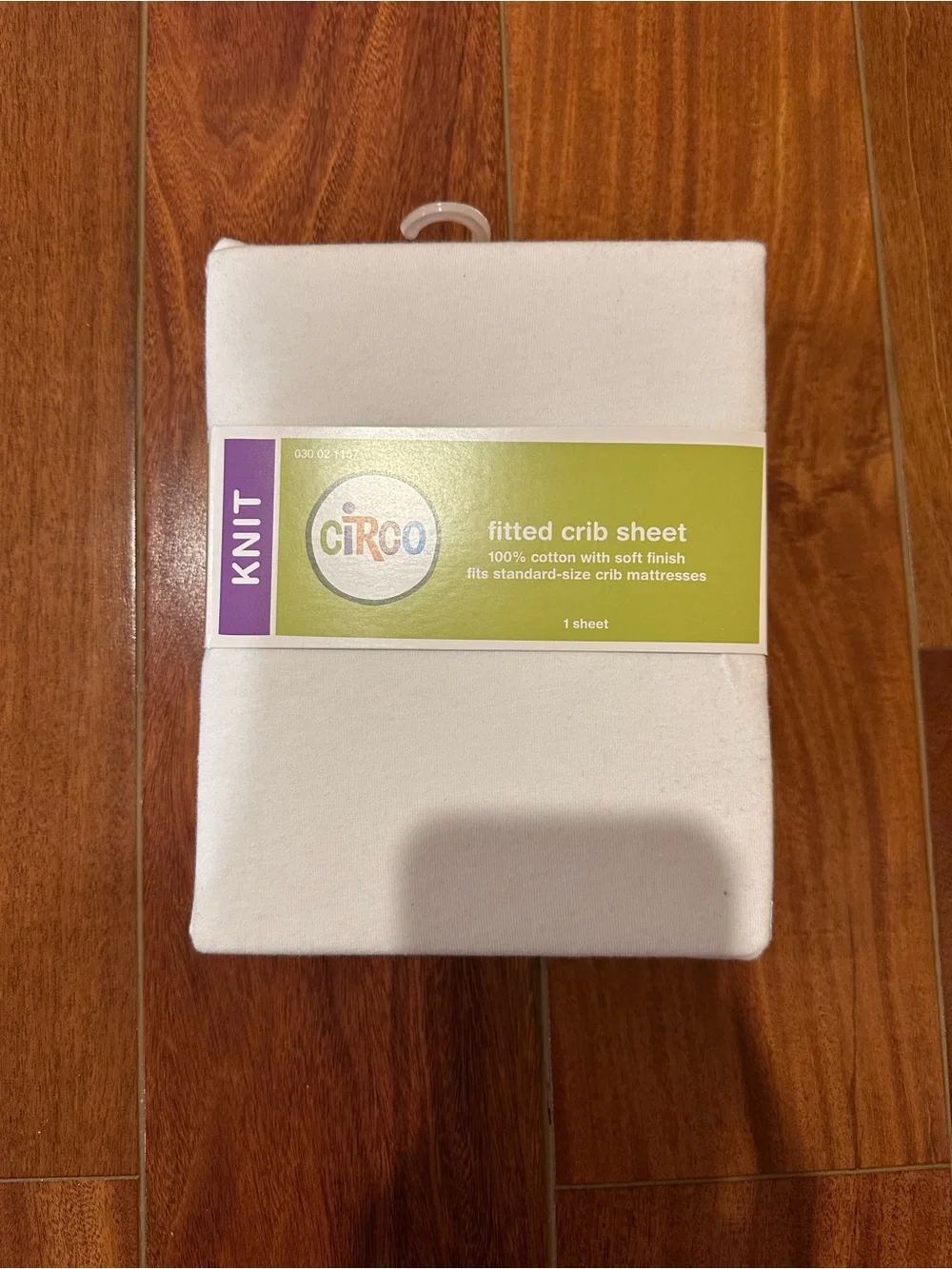 Circo 100% Cotton Knit Fitted Crib Sheet, White, 28” x 52”